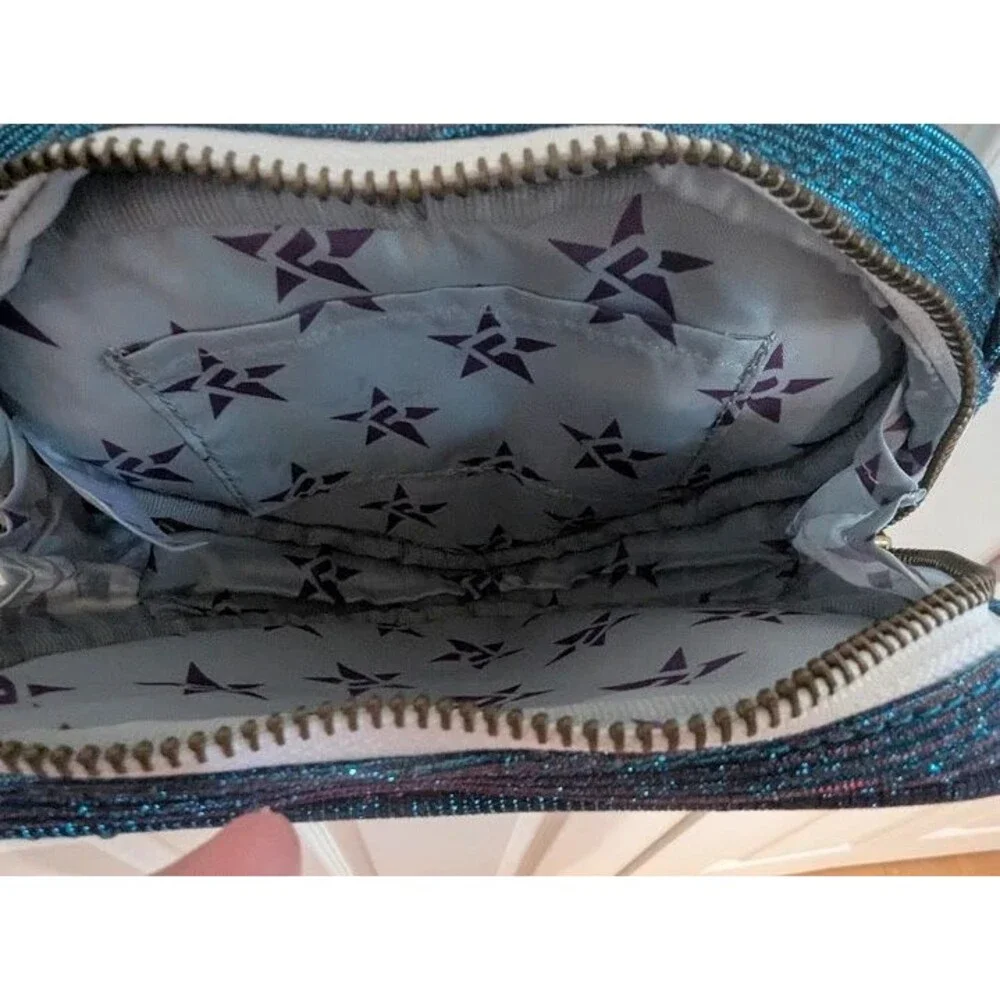 Rebel Athletic blingy Midnight Mermaid sparkle heart purse